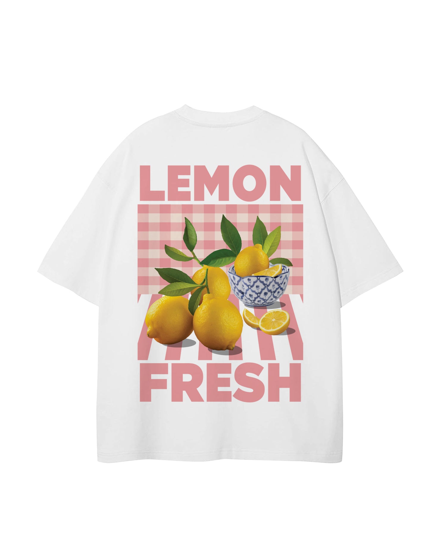 Sunny Citrus oversized white tshirt