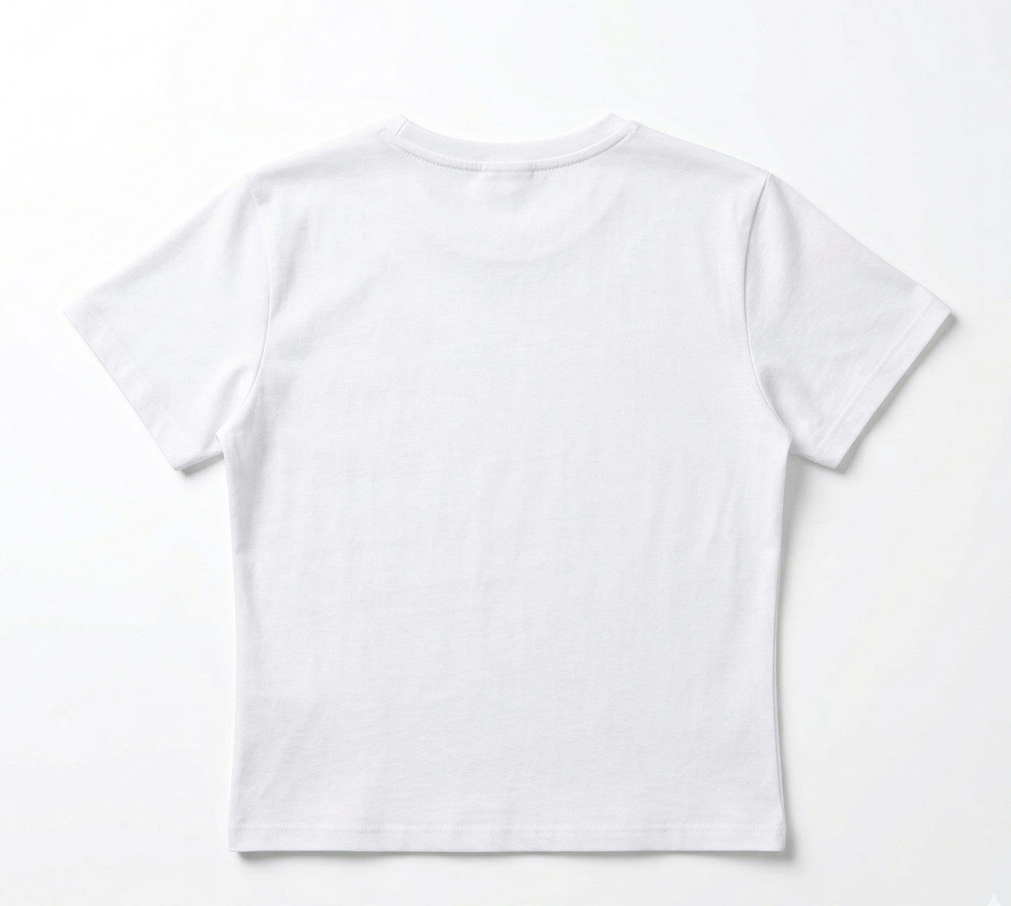 Best friend duo white crop tee