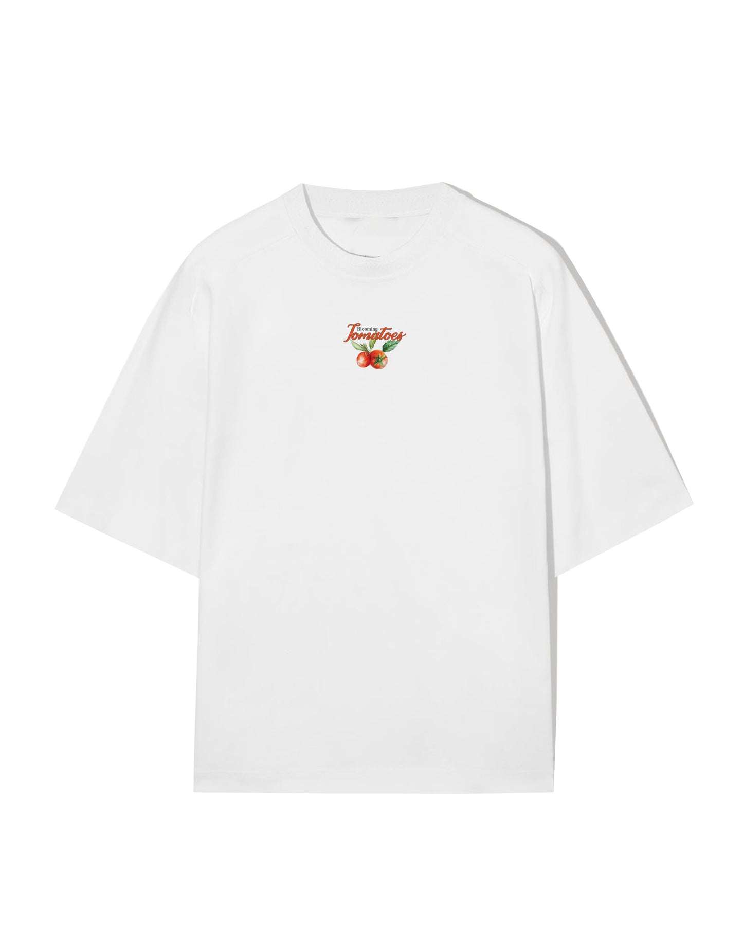 Blooming Tomatoes oversized white tshirt