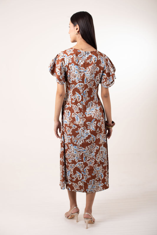 Terra Paisley Flutter Dress