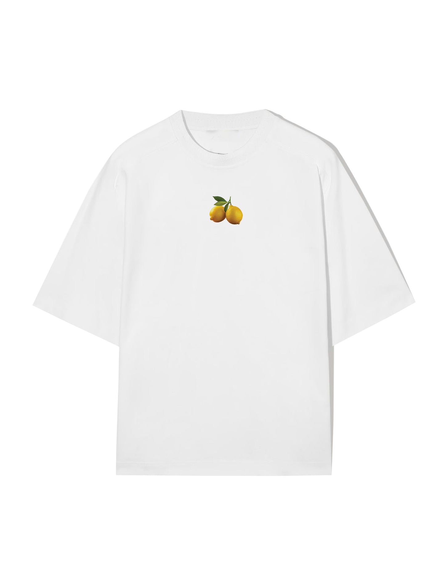 Sunny Citrus oversized white tshirt