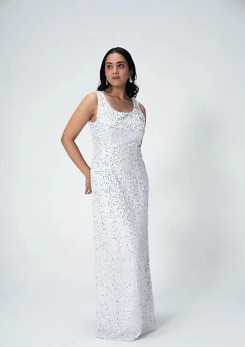 Snow Sequin maxi dress