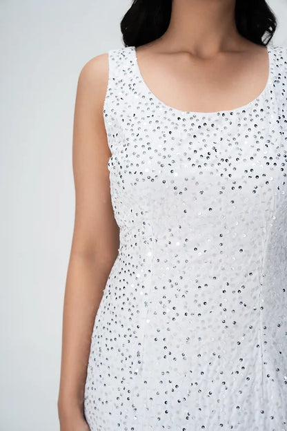 Snow Sequin maxi dress