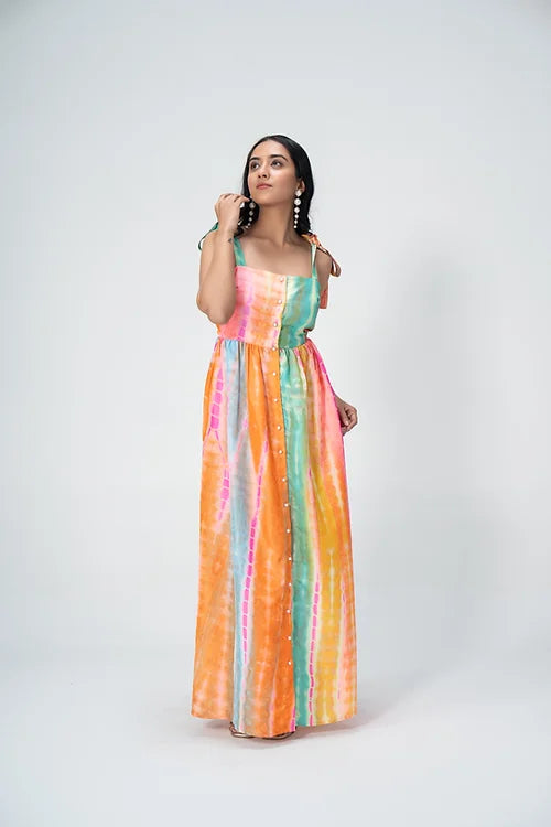 Mia Rainbow shirt dress