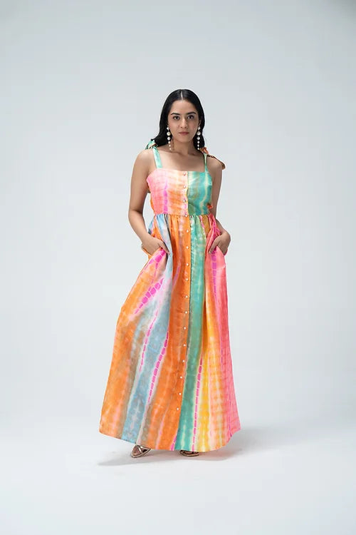 Mia Rainbow shirt dress