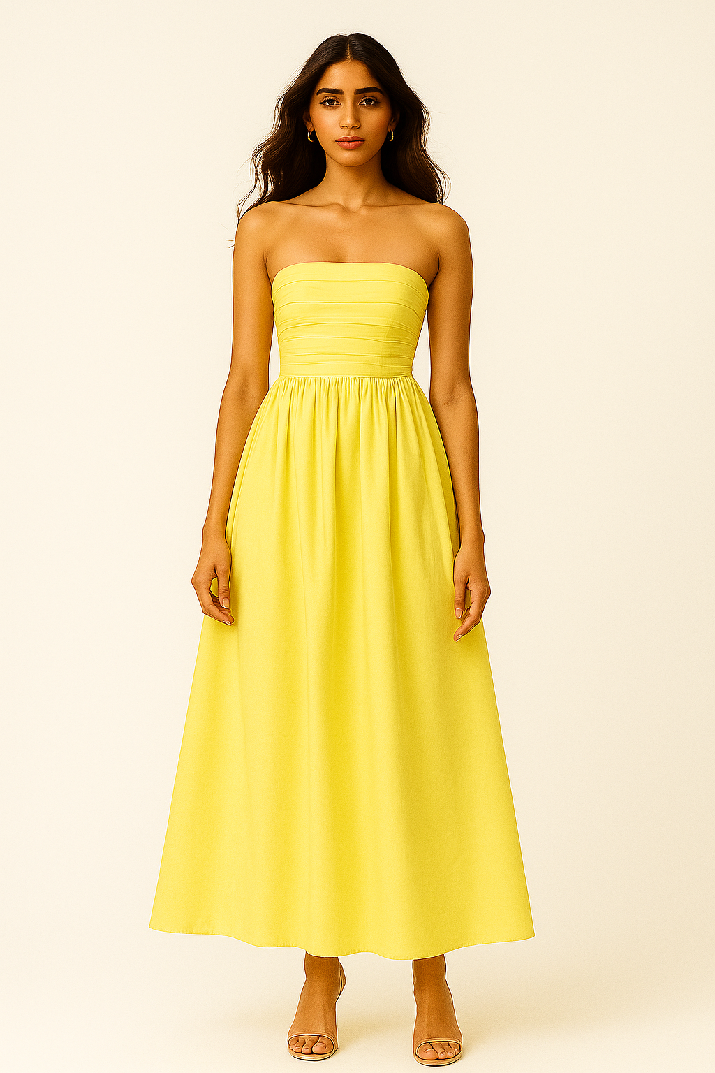 Butter yellow zoya maxi dress