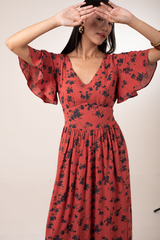 Heritage Floral Empire Dress