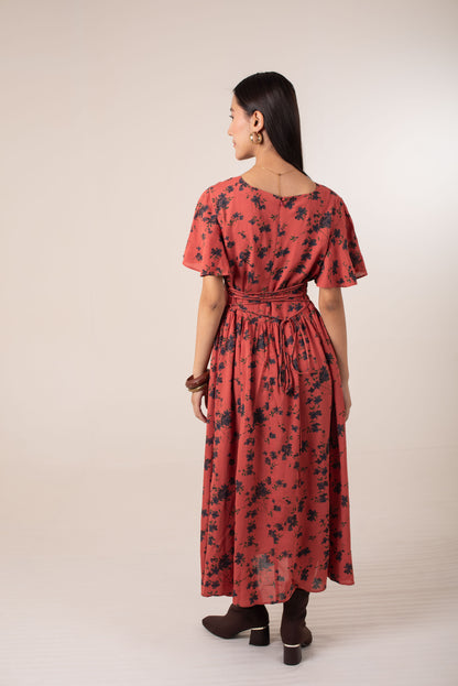 Heritage Floral Empire Dress