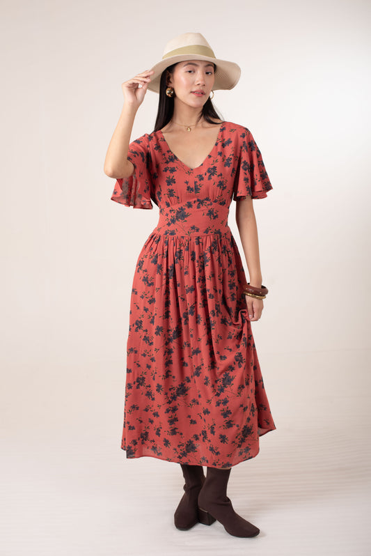 Heritage Floral Empire Dress