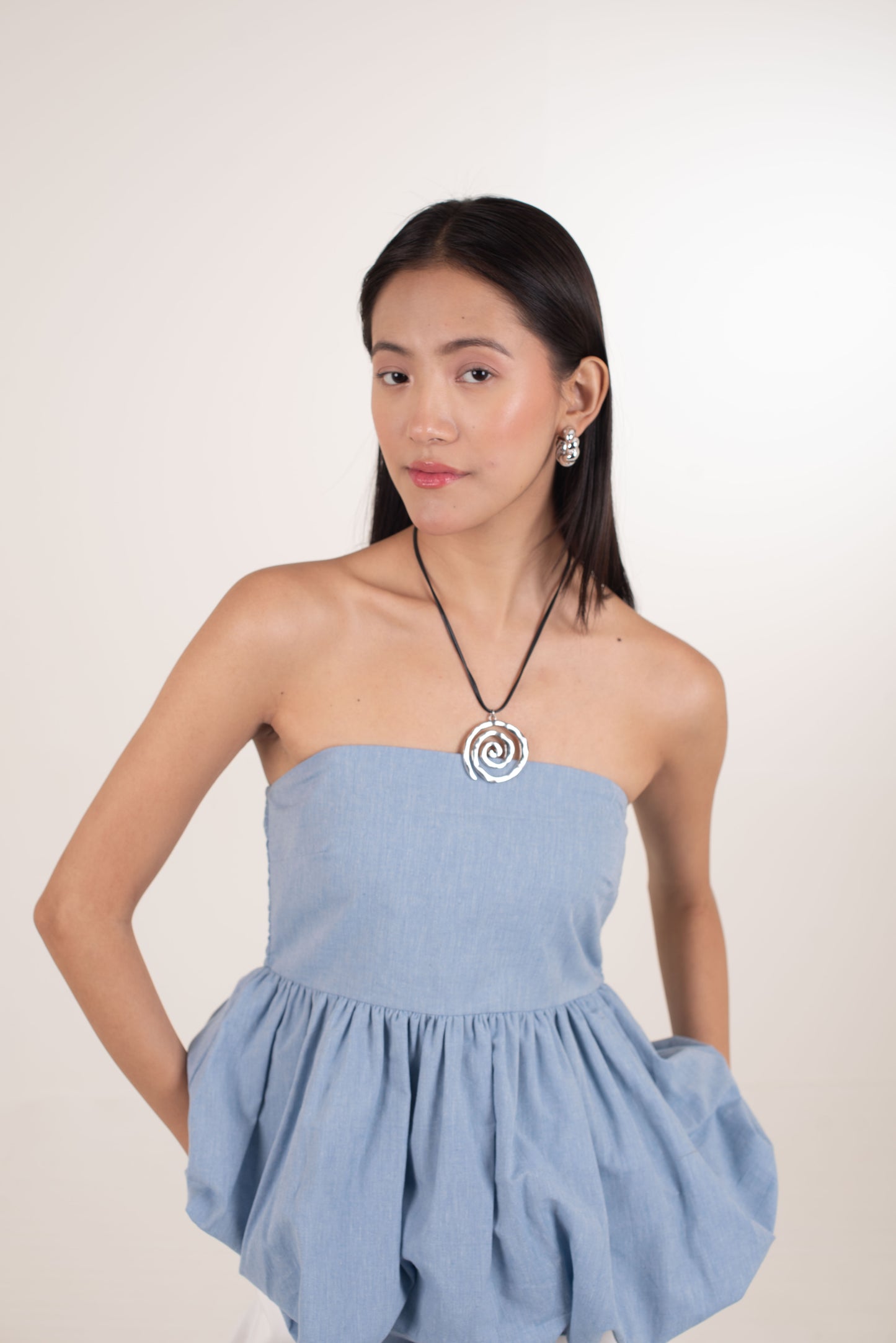 90's CLOUD BUSTIER