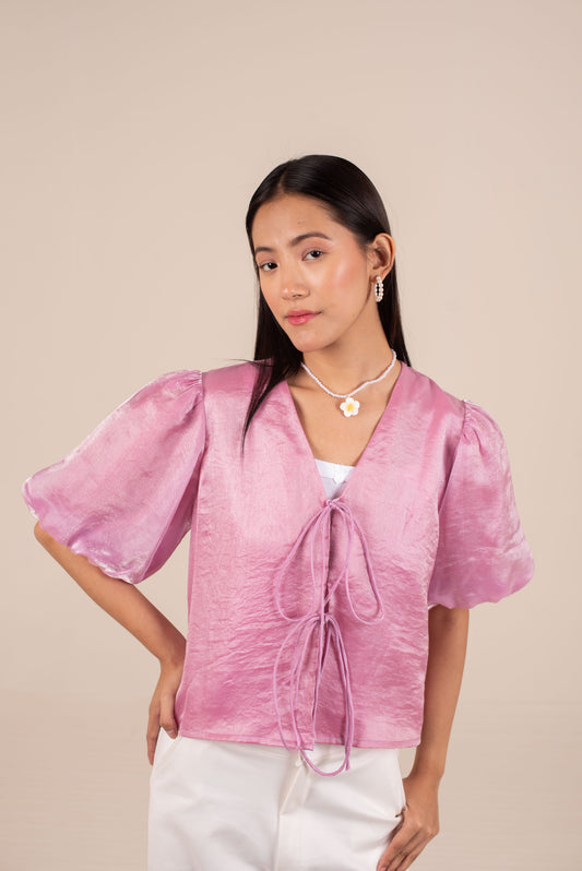 Liana Tie Front Top