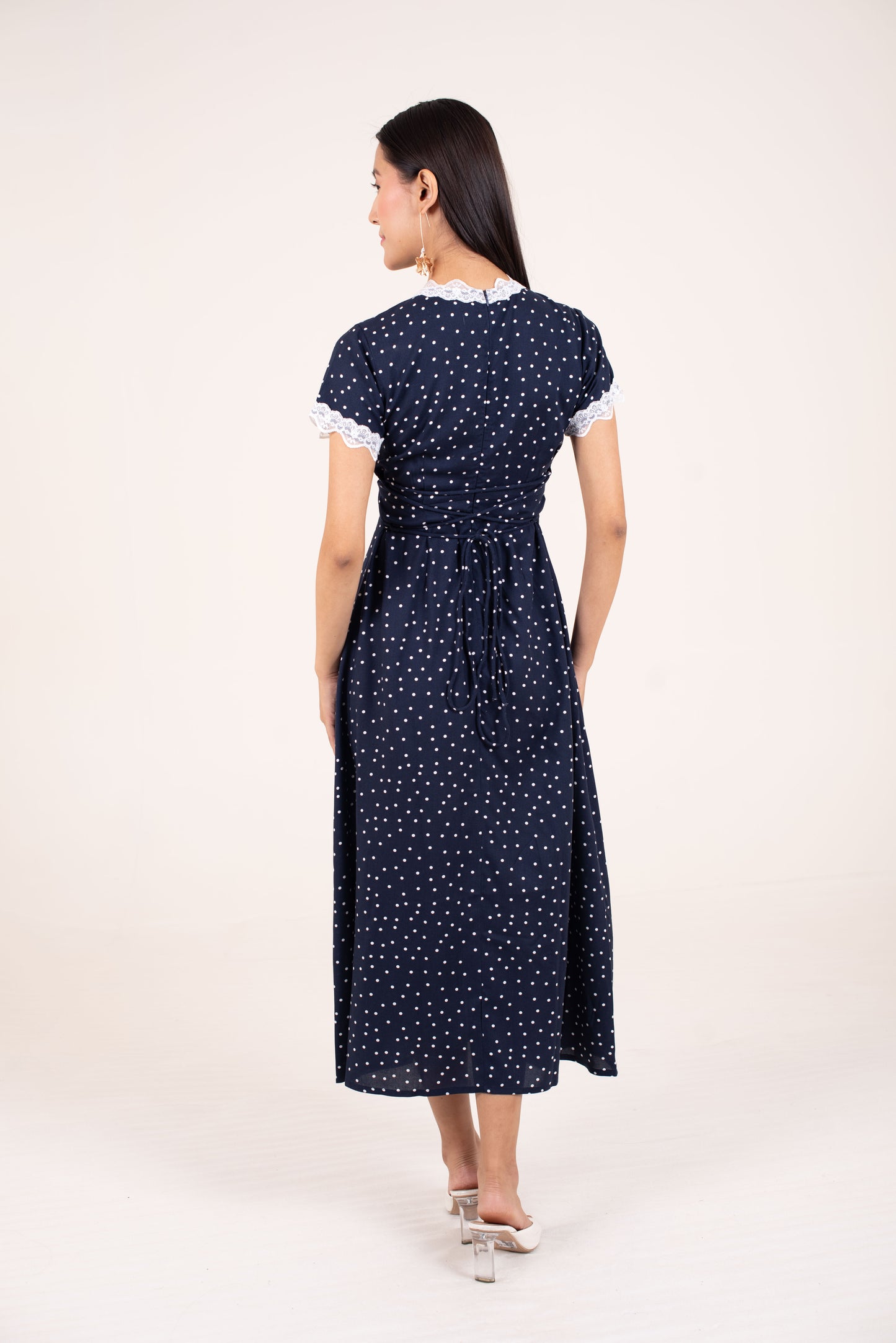 Midnight Bloom midi Dress
