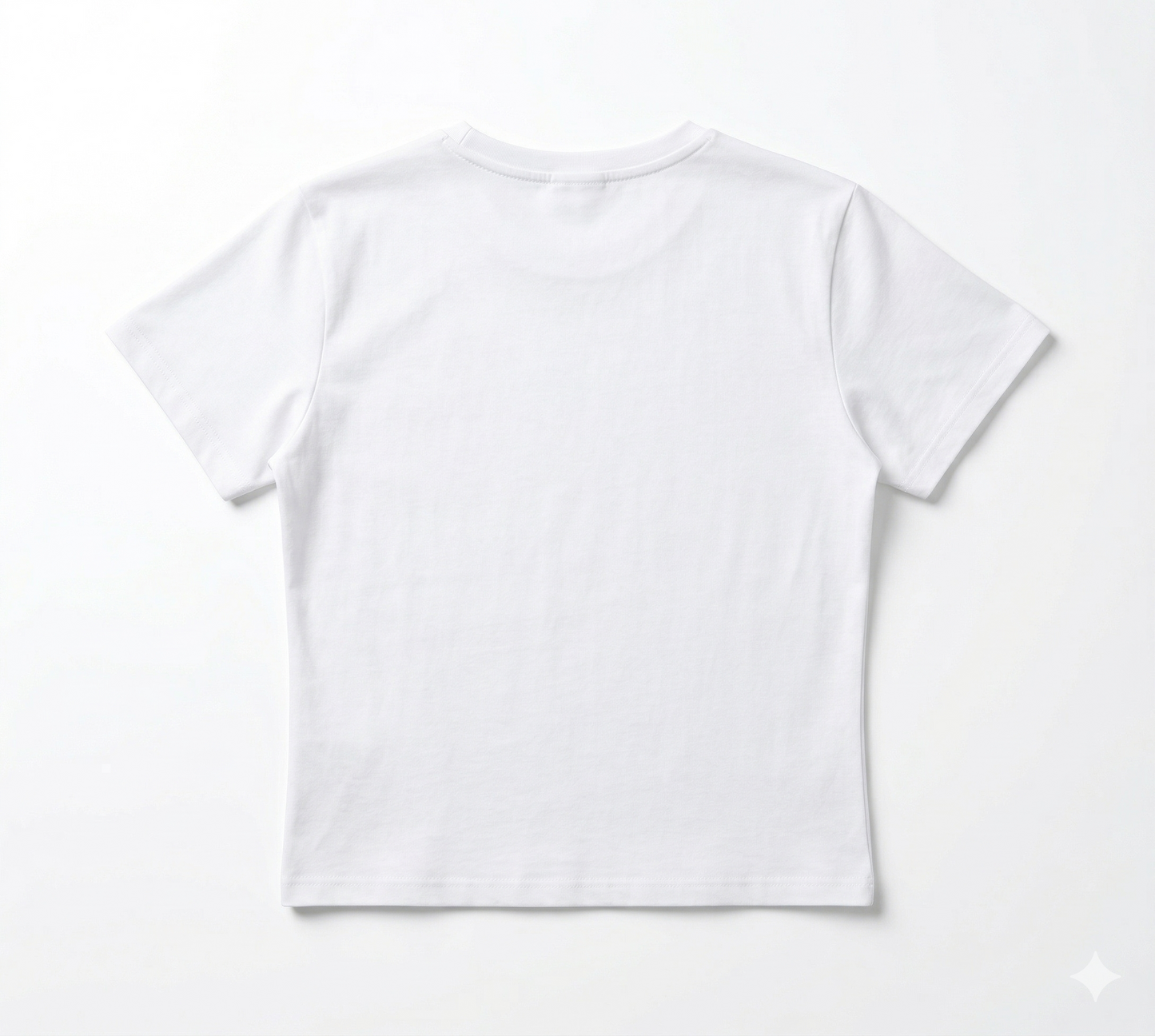 The little things white crop tee