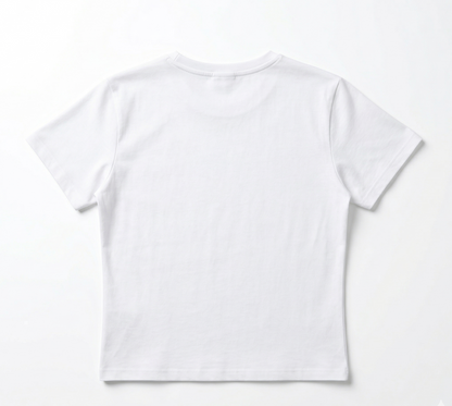 Star girl white crop top