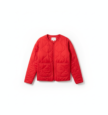 Cherry quilted jacket