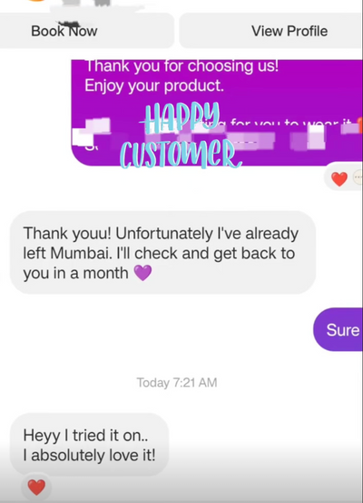 Customer photo