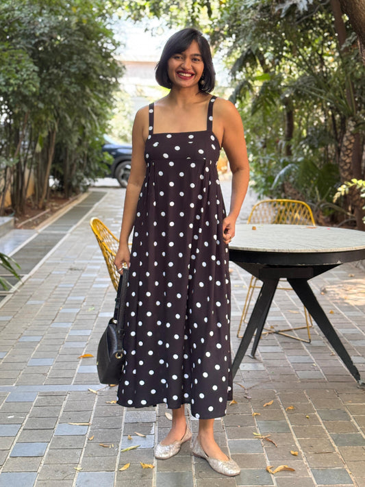 Poppie Polka dot Midi dress