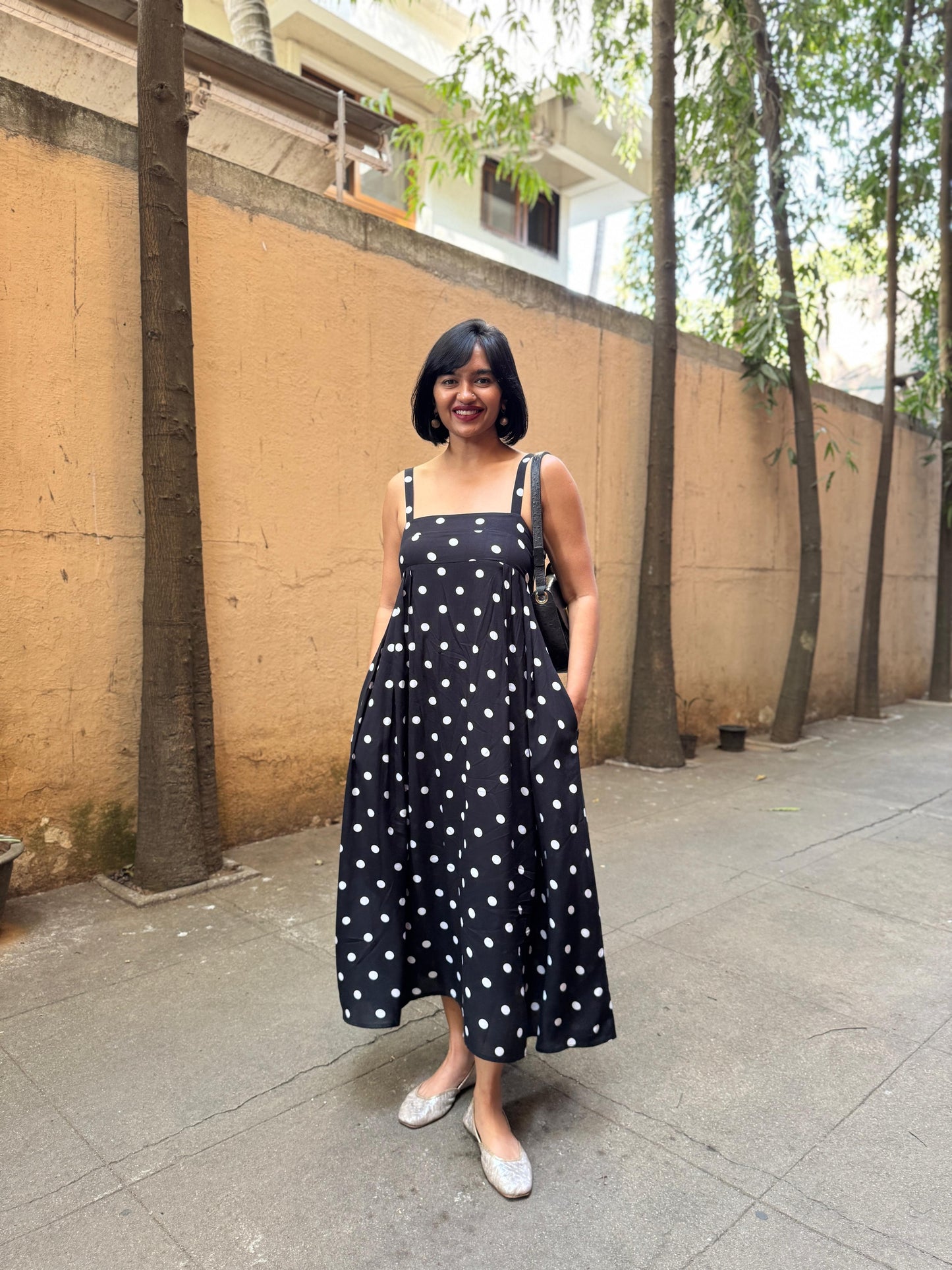 Poppie Polka dot Midi dress