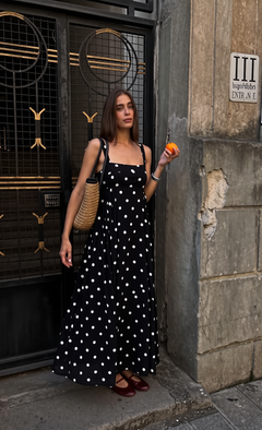 Poppie Polka dot Midi dress