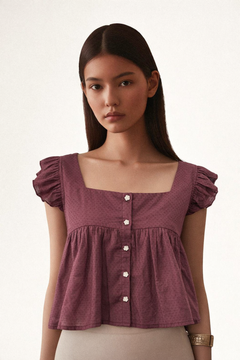 The Berry Dobby Peplum