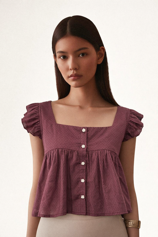 The Berry Dobby Peplum