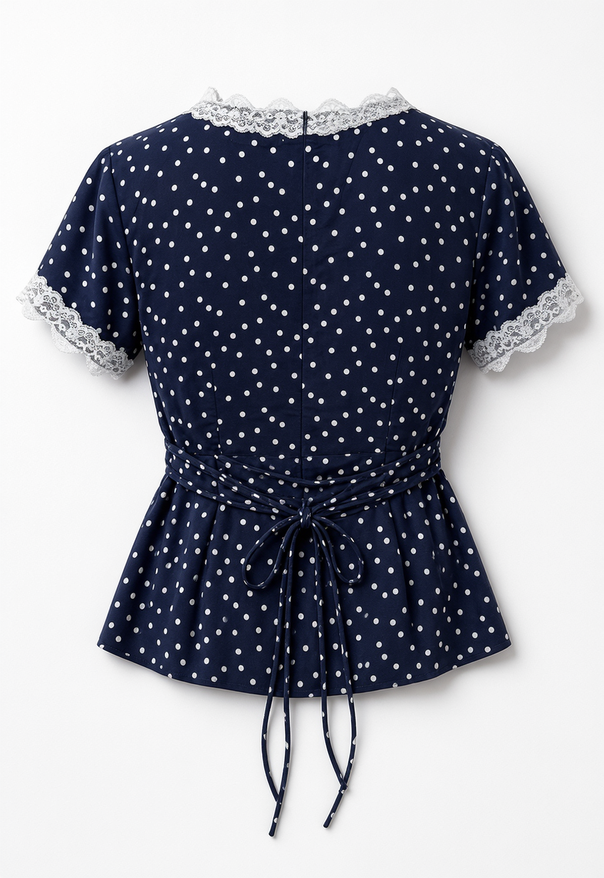 Luna Lace Polka Top