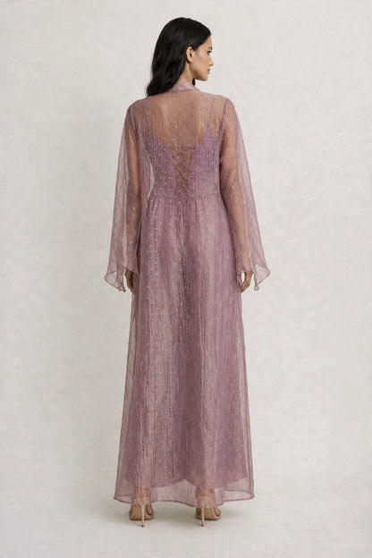 Ira Dusty pink Open-Front Shrug 3 piece set (Copy)