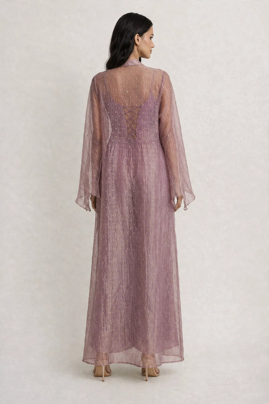 Ira Dusty pink Open-Front Shrug 3 piece set (Copy)
