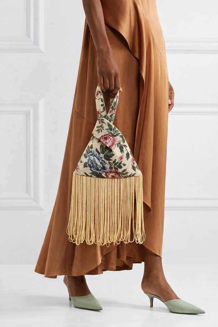 The Ivory Fringe Knot Bag