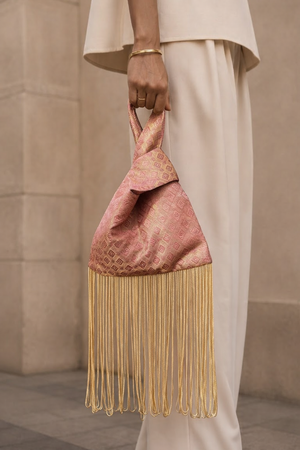The Dusty Pink Knot Bag