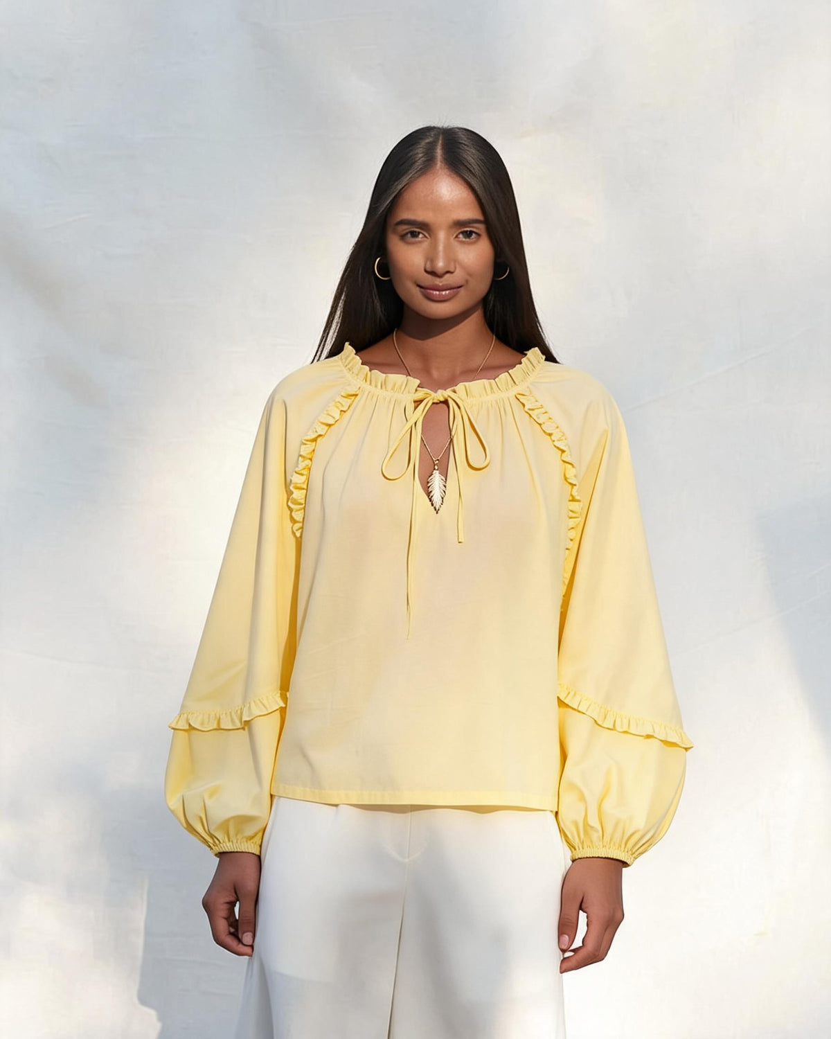 The Verona Tie-Neck Blouse