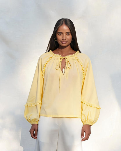 The Verona Tie-Neck Blouse
