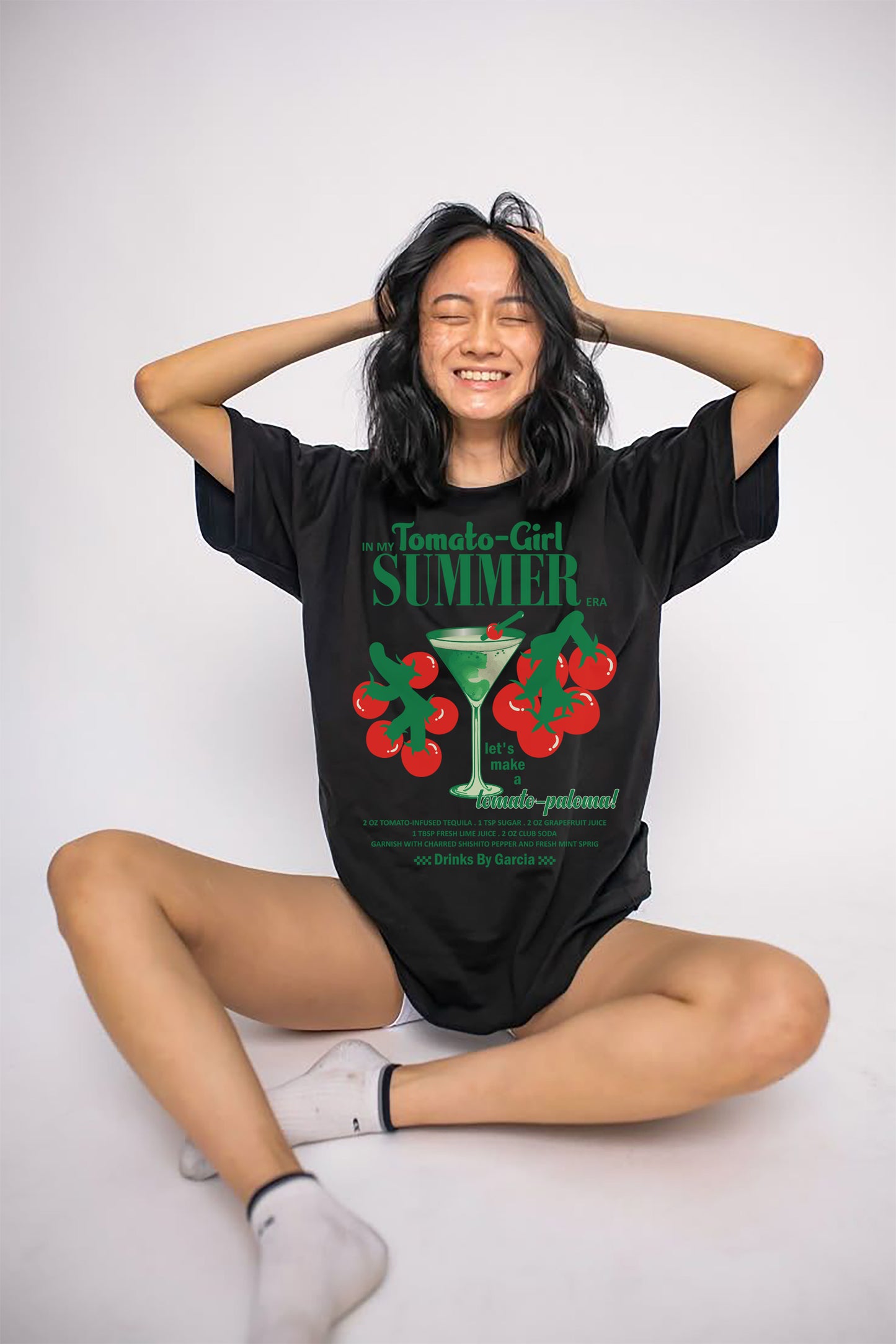 Toma-tini oversized black tshirt