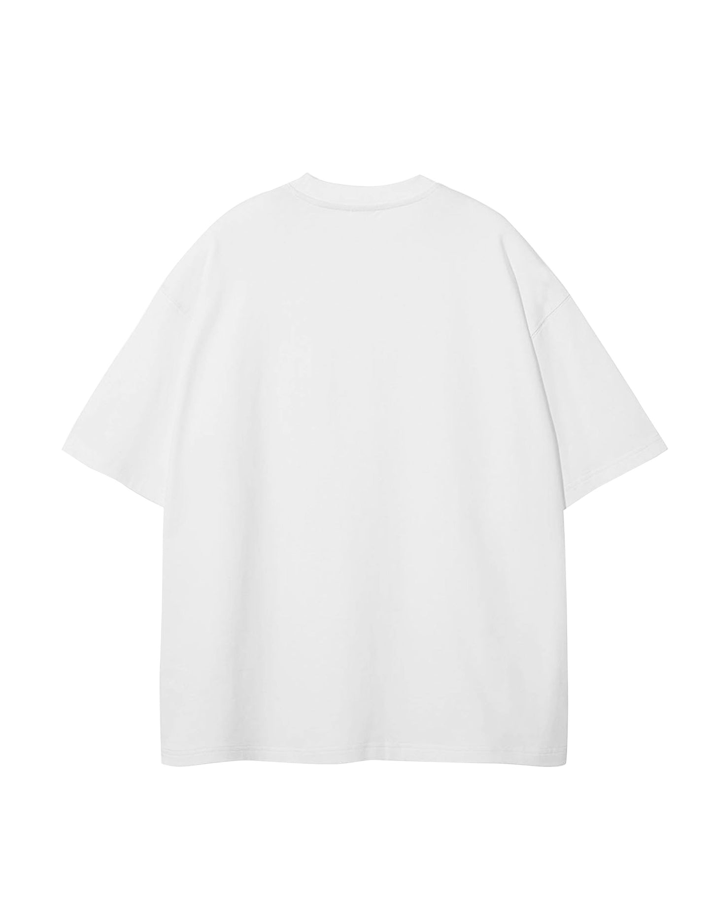 Happy Mood Fish oversized white tshirt