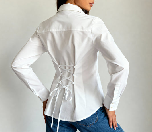 Tailored Corset White Shirt